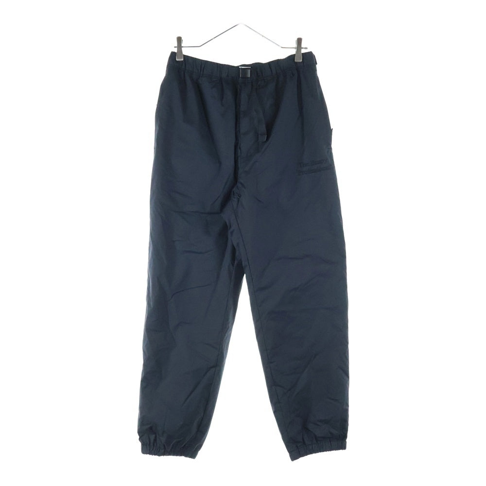 The Ennoy Professional(エンノイプロフェッショナル) 24AW PROFESSIONAL PADDED PANTS ロゴエンブロイダリー ナイロン ジョガーパンツ ブラック AW24BRENPT05LP