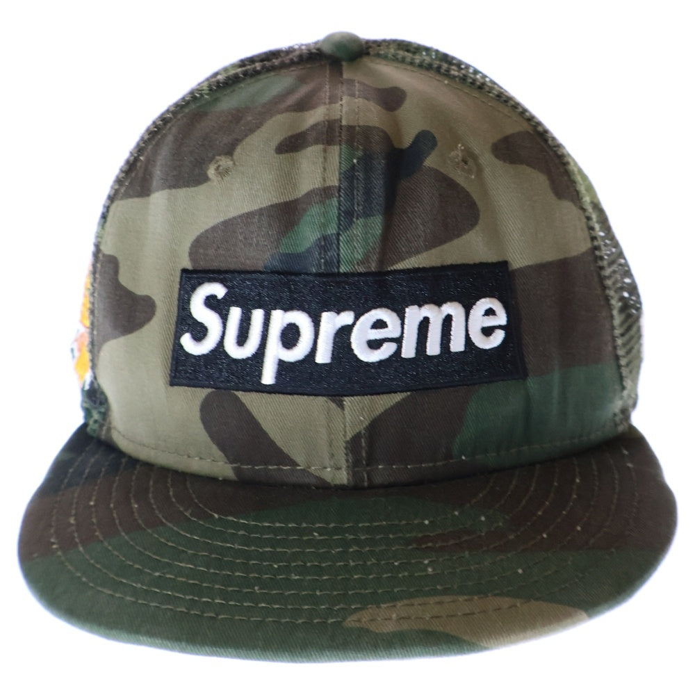 SUPREME(シュプリーム) 24SS ×NEW ERA Box Logo Mesh Cap ニューエラ ボックス ロゴ メッシュ カモフラキャップ 帽子 カーキ