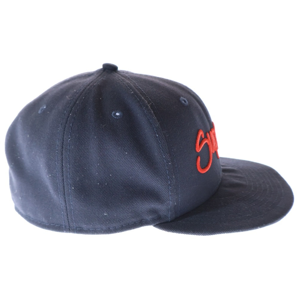 SUPREME(シュプリーム) 22SS ×NEW ERA Hand Style Cap ニューエラ ハンドスタイル ロゴ 6パネル ベースボールキャップ 帽子 ネイビー