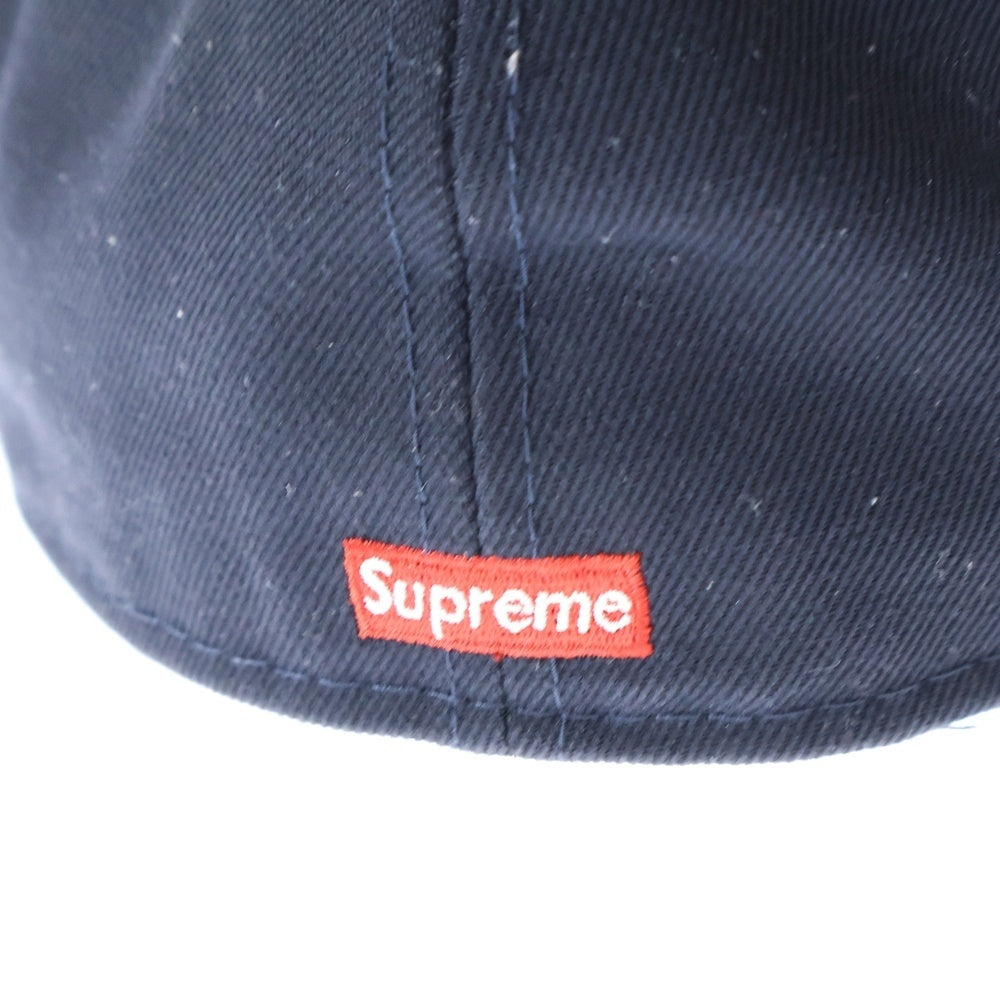 SUPREME(シュプリーム) 22SS ×NEW ERA Hand Style Cap ニューエラ ハンドスタイル ロゴ 6パネル ベースボールキャップ 帽子 ネイビー