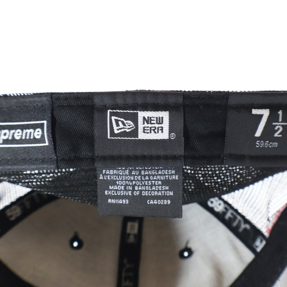 SUPREME(シュプリーム) 24SS ×NEW ERA Box Logo Mesh Cap ニューエラ ボックスロゴ メッシュキャップ 帽子 ブラック