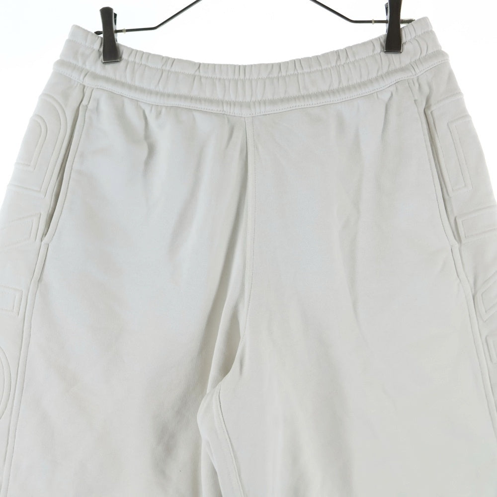 BURBERRY(バーバリー) LOGO PRINT COTTON DRAWCORD SHORTS ロゴ プリント コットン ドローコード ショーツ ハーフパンツ ホワイト 8050895