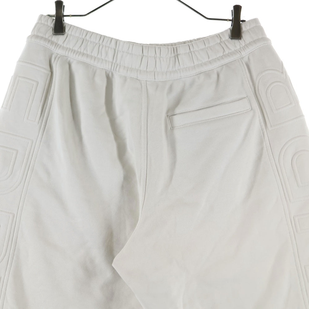 BURBERRY(バーバリー) LOGO PRINT COTTON DRAWCORD SHORTS ロゴ プリント コットン ドローコード ショーツ ハーフパンツ ホワイト 8050895