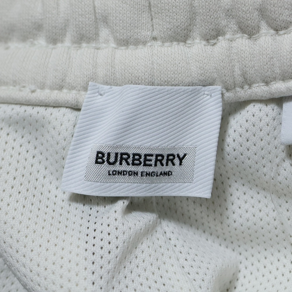 BURBERRY(バーバリー) LOGO PRINT COTTON DRAWCORD SHORTS ロゴ プリント コットン ドローコード ショーツ ハーフパンツ ホワイト 8050895