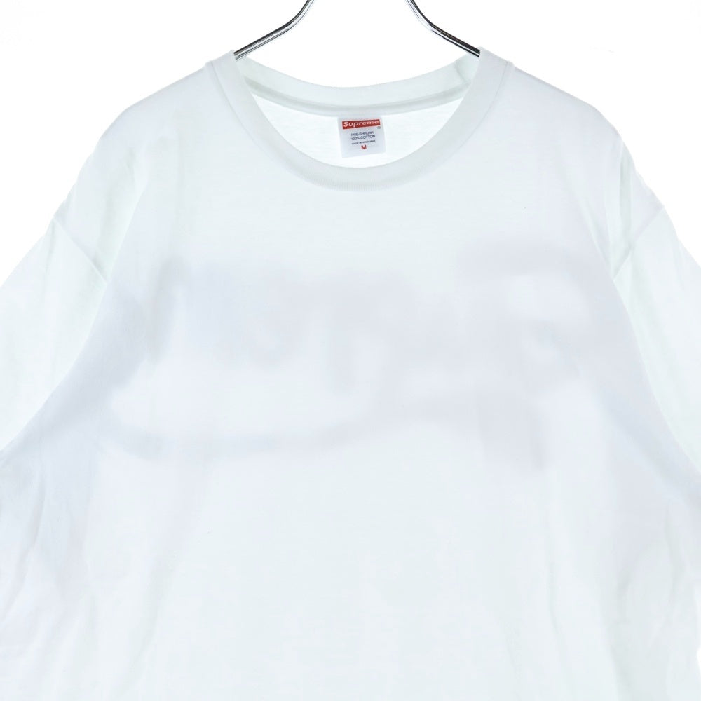 SUPREME(シュプリーム) 25SS Tape Tee テープロゴ クルーネック半袖Tシャツ カットソー ホワイト