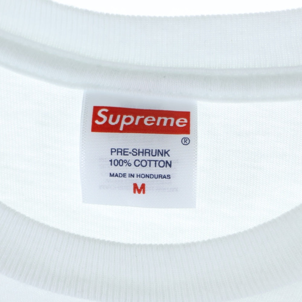 SUPREME(シュプリーム) 25SS Tape Tee テープロゴ クルーネック半袖Tシャツ カットソー ホワイト