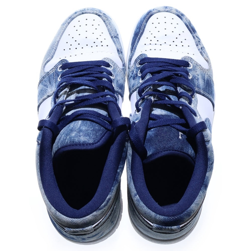 NIKE(ナイキ) AIR JORDAN 1 LOW WASHED DENIM エアジョーダン1 ウォッシュドデニム ローカットスニーカー インディゴ/ホワイト US8.5/26.5cm CZ8455-100