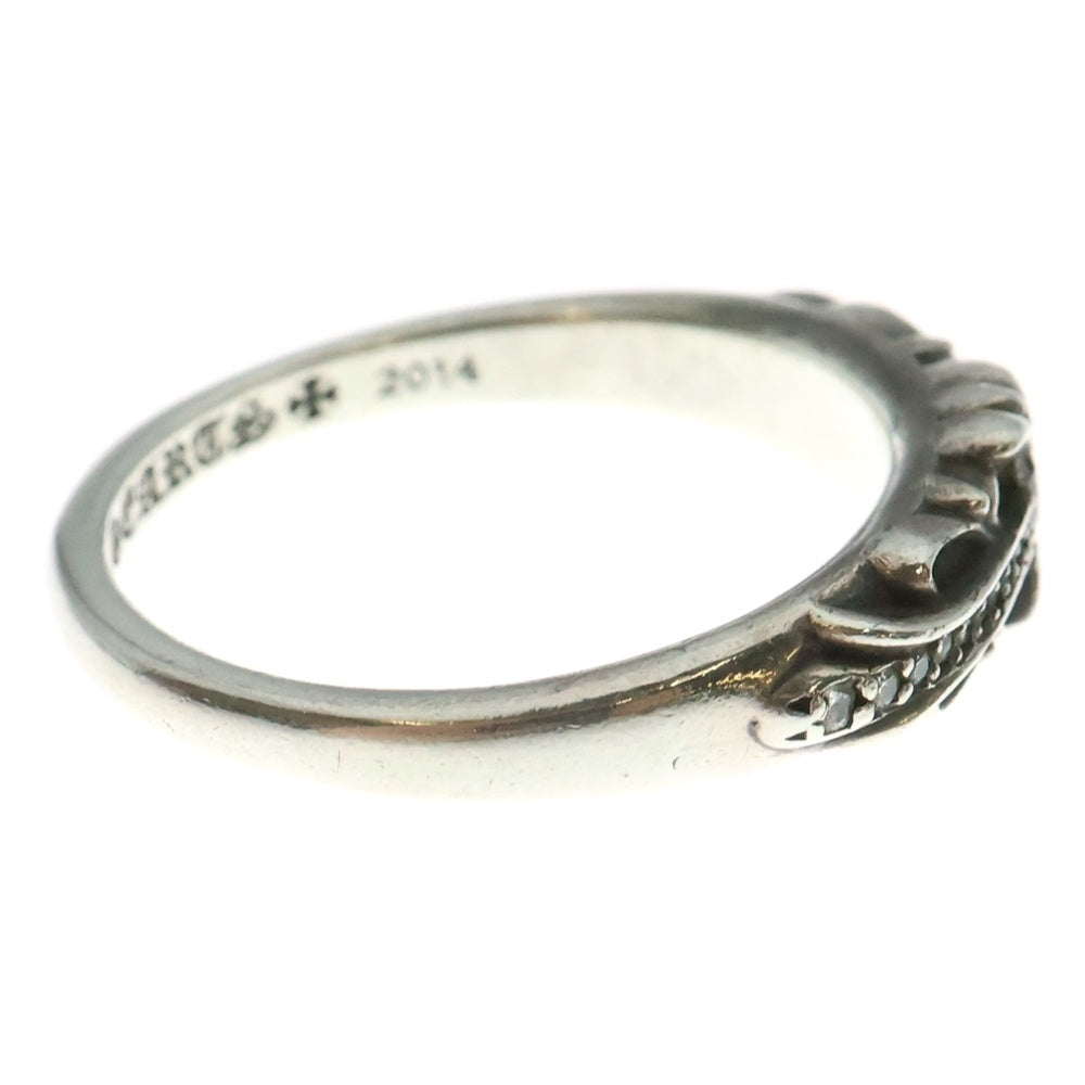 CHROME HEARTS(クロムハーツ) BABYCLSC P/DIA ベイビークラシック フローラルクロスリング PAVEダイヤ シルバー