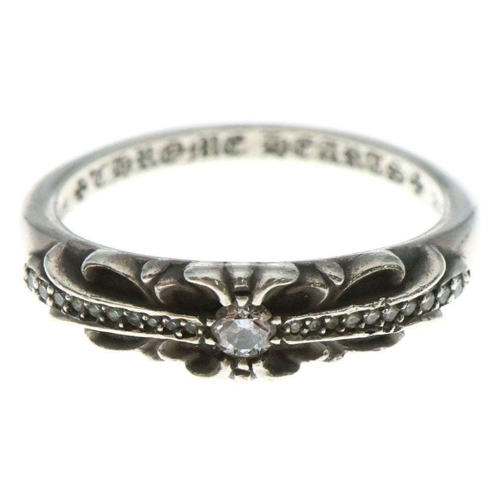 CHROME HEARTS(クロムハーツ) BABYCLSC P/DIA ベイビークラシック フローラルクロスリング PAVEダイヤ シルバー