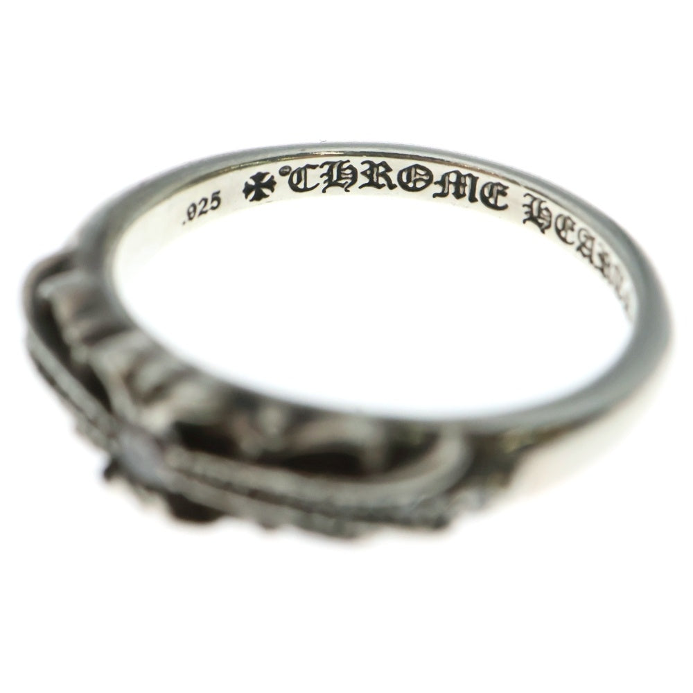 CHROME HEARTS(クロムハーツ) BABYCLSC P/DIA ベイビークラシック フローラルクロスリング PAVEダイヤ シルバー