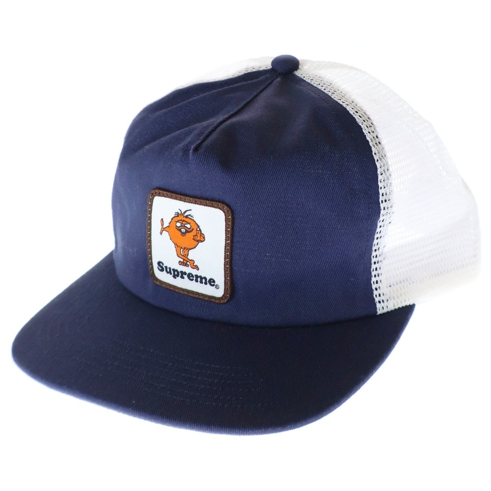 SUPREME(シュプリーム) 23AW Camacho Mesh Back 5 Panel カマチョワッペン 5パネル メッシュ トラッカーキャップ ネイビー
