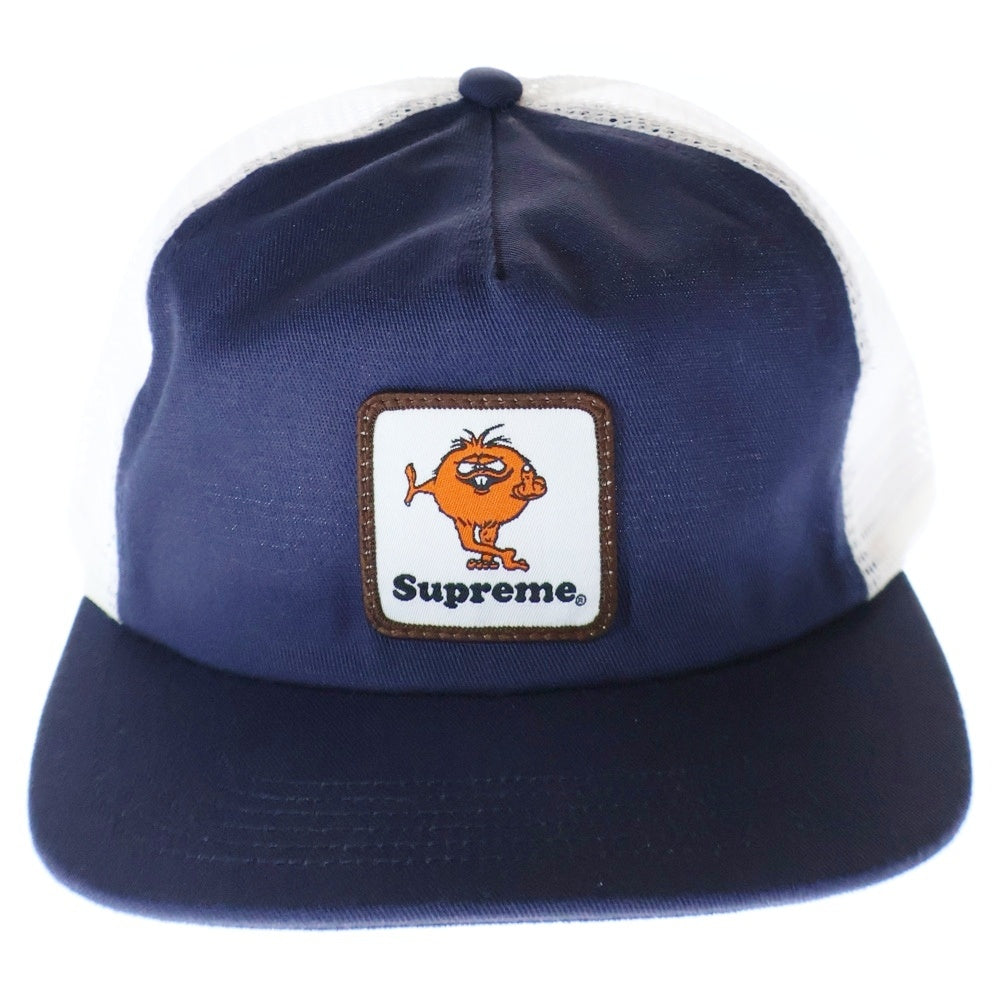 SUPREME(シュプリーム) 23AW Camacho Mesh Back 5 Panel カマチョワッペン 5パネル メッシュ トラッカーキャップ ネイビー