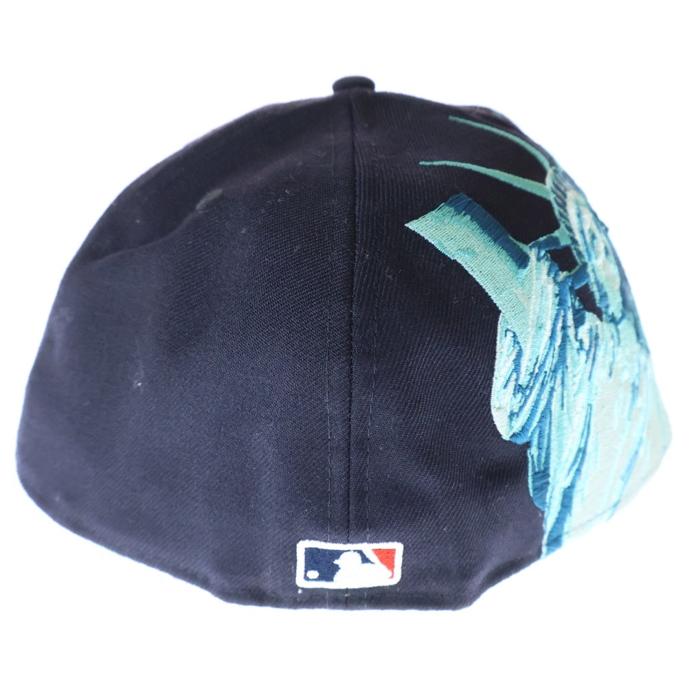NEW ERA(ニューエラ) 59FIFTY New York Yankees ニューヨークヤンキース 自由の女神 6パネル ベースボールキャップ 帽子 ネイビー