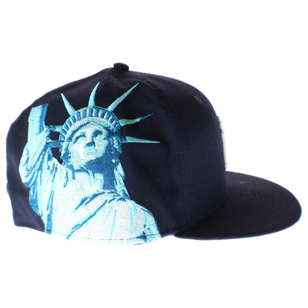 NEW ERA(ニューエラ) 59FIFTY New York Yankees ニューヨークヤンキース 自由の女神 6パネル ベースボールキャップ 帽子 ネイビー