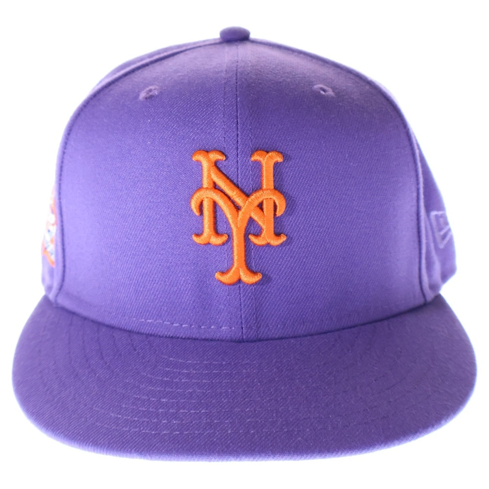 NEW ERA(ニューエラ) 59FIFTY New York Mets 25Th Anniversary ニューヨークメッツ 6パネル ベースボールキャップ 帽子 パープル