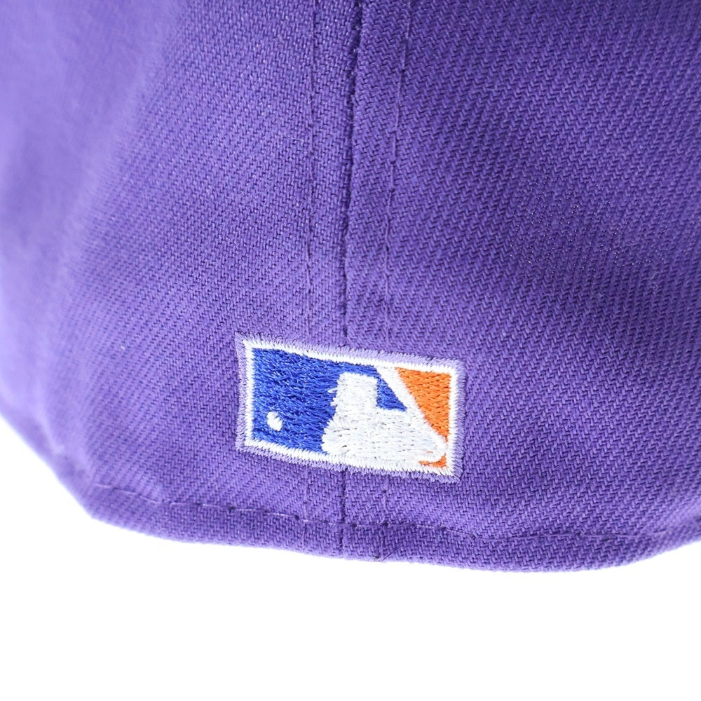 NEW ERA(ニューエラ) 59FIFTY New York Mets 25Th Anniversary ニューヨークメッツ 6パネル ベースボールキャップ 帽子 パープル