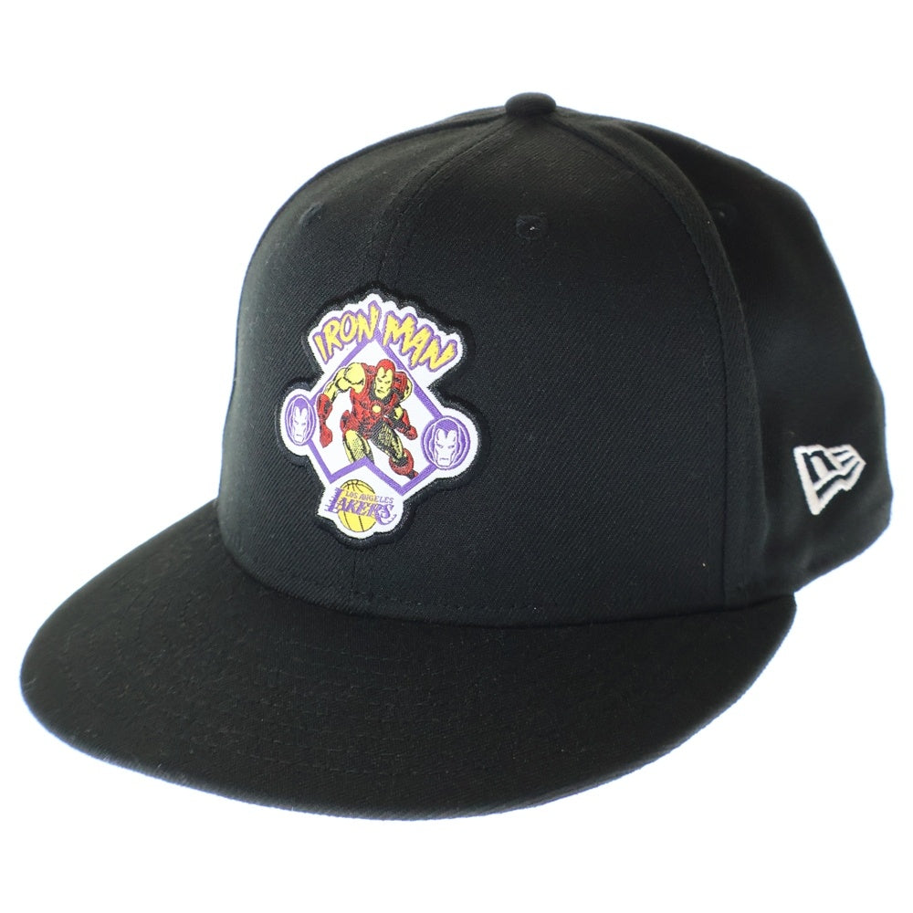 NEW ERA(ニューエラ) 59FIFTY NBA ロサンゼルスレイカーズ ムービーキャラクター刺繍 6パネル ベースボールキャップ 帽子 ブラック