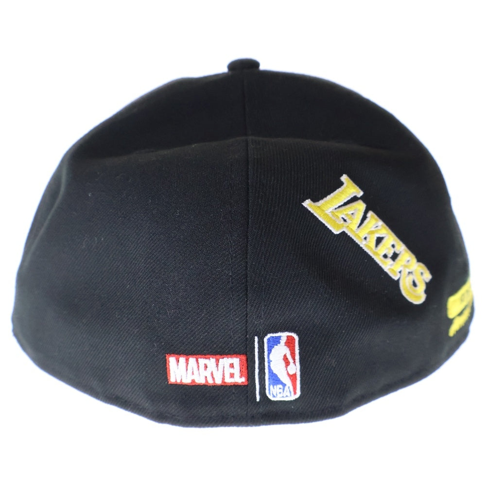 NEW ERA(ニューエラ) 59FIFTY NBA ロサンゼルスレイカーズ ムービーキャラクター刺繍 6パネル ベースボールキャップ 帽子 ブラック