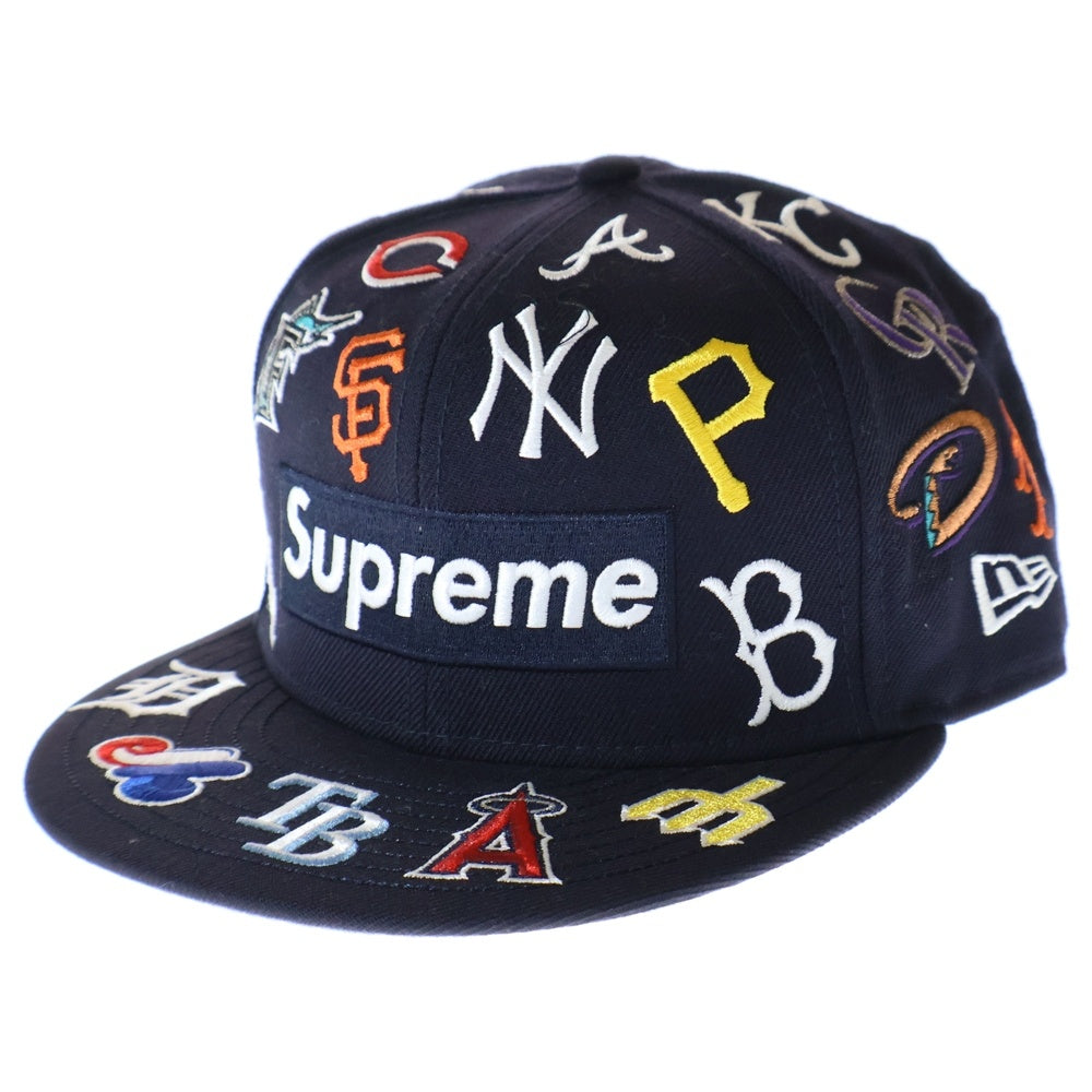 SUPREME(シュプリーム) 20SS ×NEW ERA MLB Box Logo Cap ニューエラ ボックスロゴ 6パネル ベースボールキャップ 帽子 ネイビー