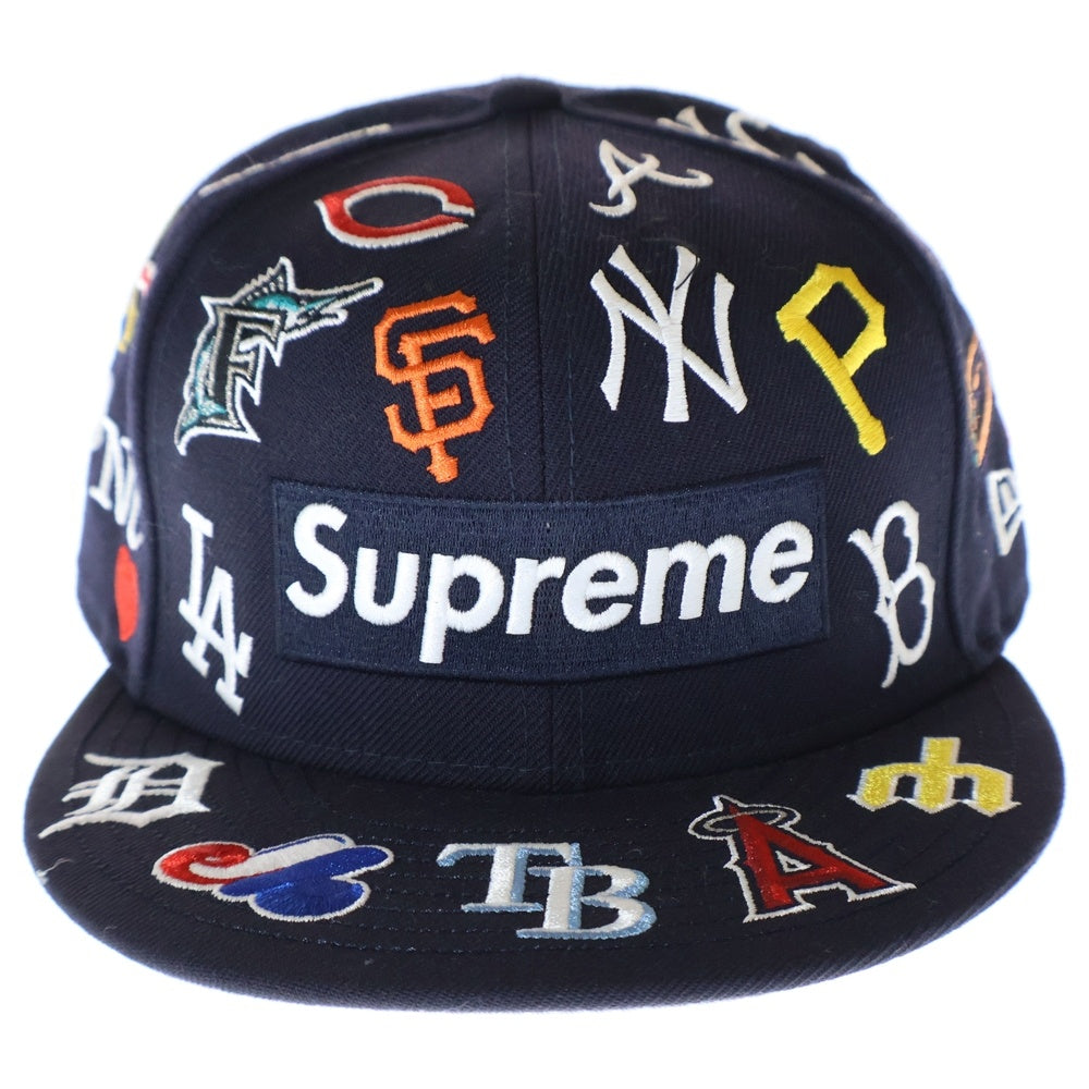 SUPREME(シュプリーム) 20SS ×NEW ERA MLB Box Logo Cap ニューエラ ボックスロゴ 6パネル ベースボールキャップ 帽子 ネイビー