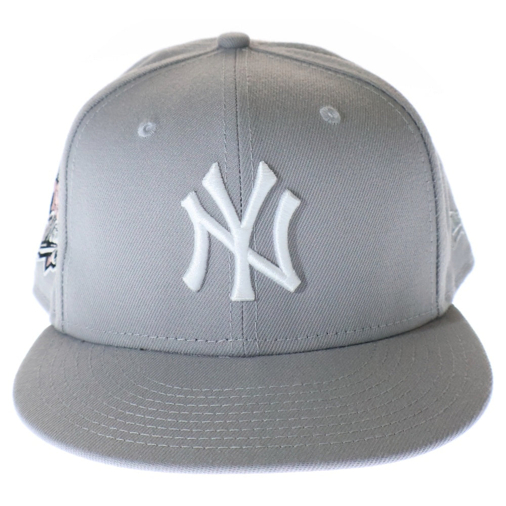 NEW ERA(ニューエラ) 59FIFTY MLB New York Yankees ニューヨークヤンキース 1999ワールドシリーズ 6パネル ベースボールキャップ 帽子 グレー