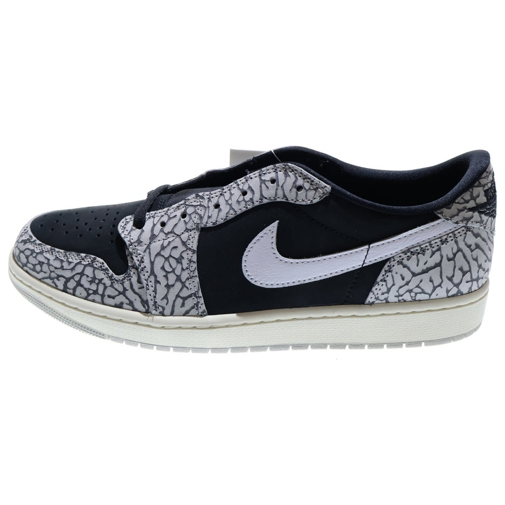 NIKE(ナイキ) AIR JORDAN 1 LOW OG Black Cement エアジョーダン1 レトロ ブラックセメント ローカットスニーカー ブラック/グレー US10.5/28.5cm CZ0790-001