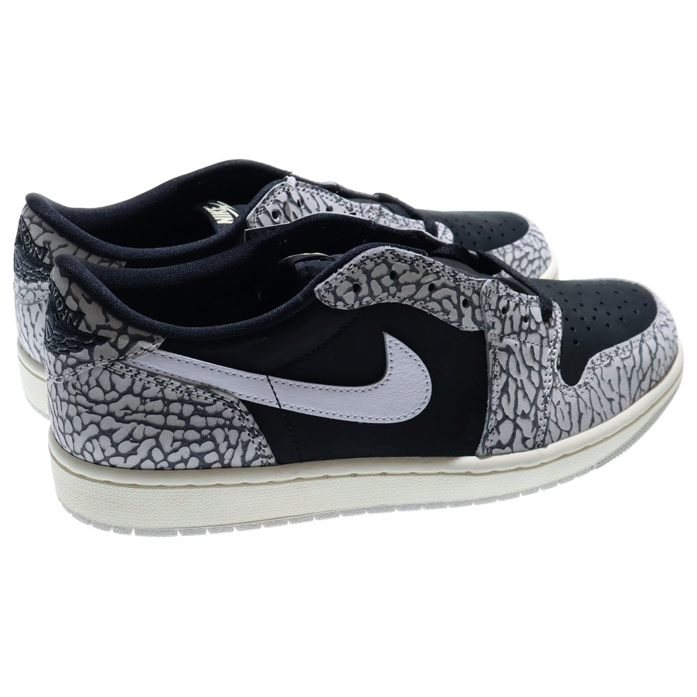 NIKE(ナイキ) AIR JORDAN 1 LOW OG Black Cement エアジョーダン1 レトロ ブラックセメント ローカットスニーカー ブラック/グレー US10.5/28.5cm CZ0790-001