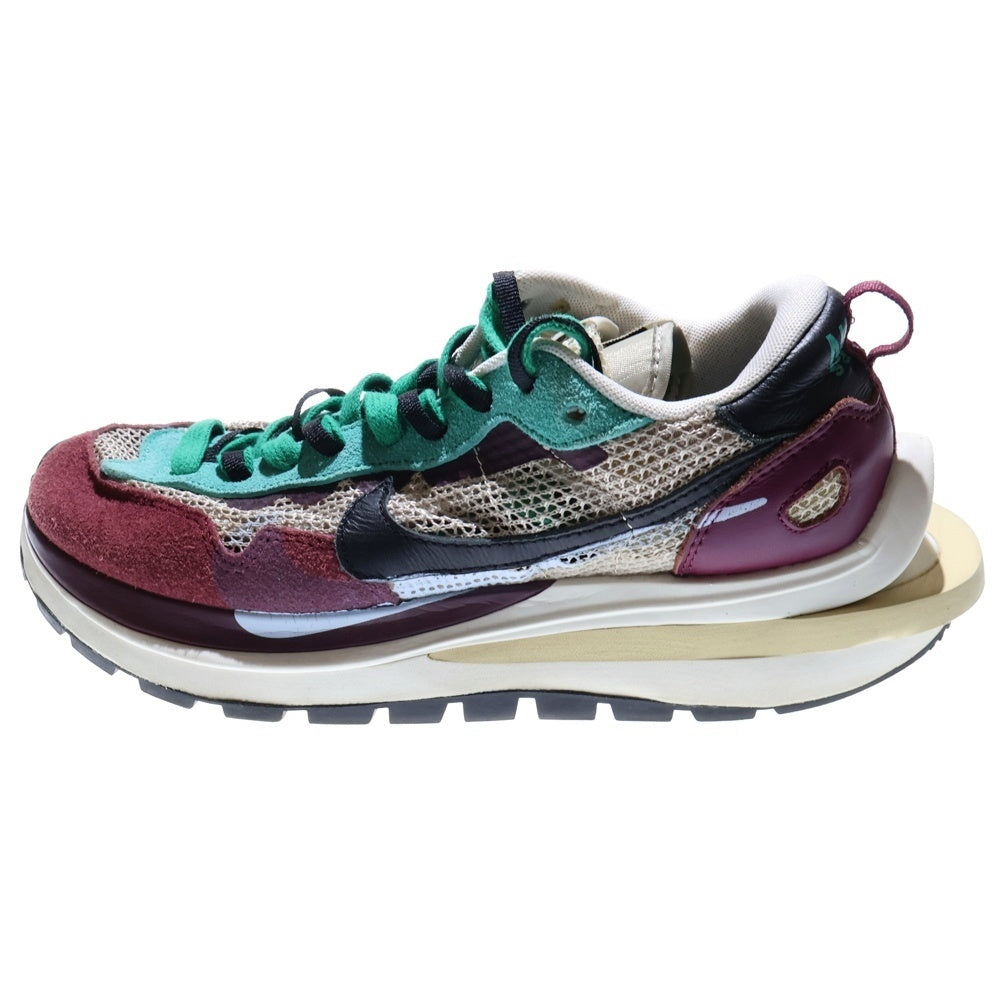 NIKE(ナイキ) ×sacai VAPORWAFFLE サカイ ヴェイパーワッフル ローカットスニーカー ボルドー/グリーン US8/26cm DD3035-200
