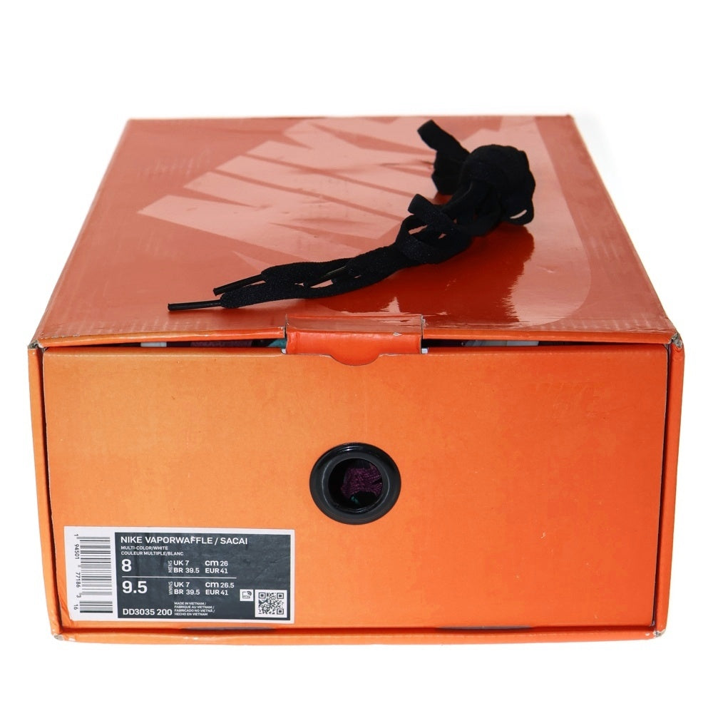 NIKE(ナイキ) ×sacai VAPORWAFFLE サカイ ヴェイパーワッフル ローカットスニーカー ボルドー/グリーン US8/26cm DD3035-200