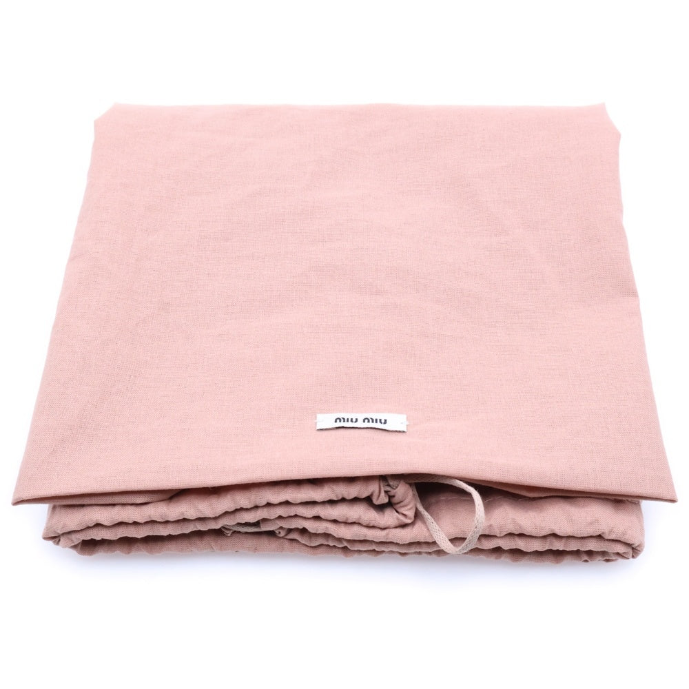 miumiu(ミュウミュウ) LEATHER TOP HANDLE BAG レザー トップ ハンドル ハンドバッグ レディース ブラック 5BB182