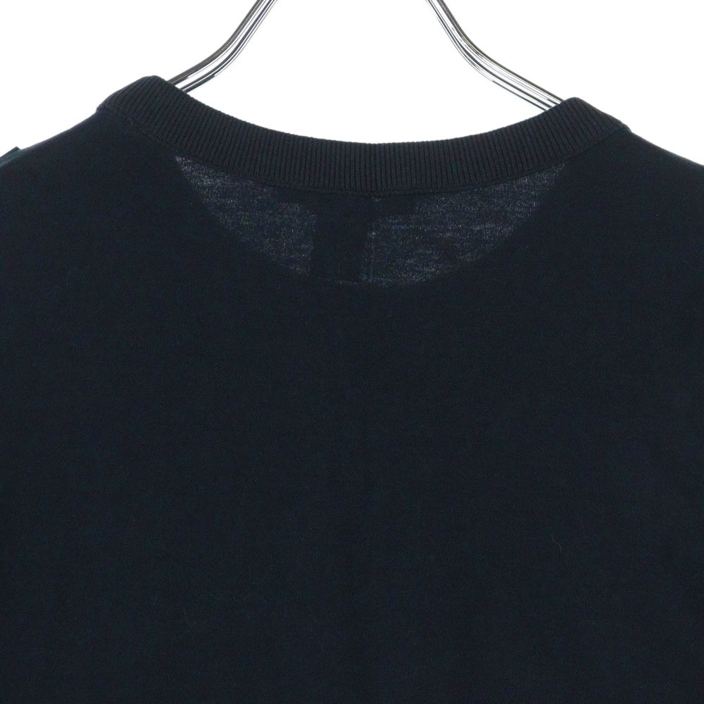 LOUIS VUITTON(ルイヴィトン) 21SS 総柄 モノグラム ゲームオンコントラストバック クルーネック 半袖 Tシャツ カットソー レディース ブラック RW211A ZVX FKTS98