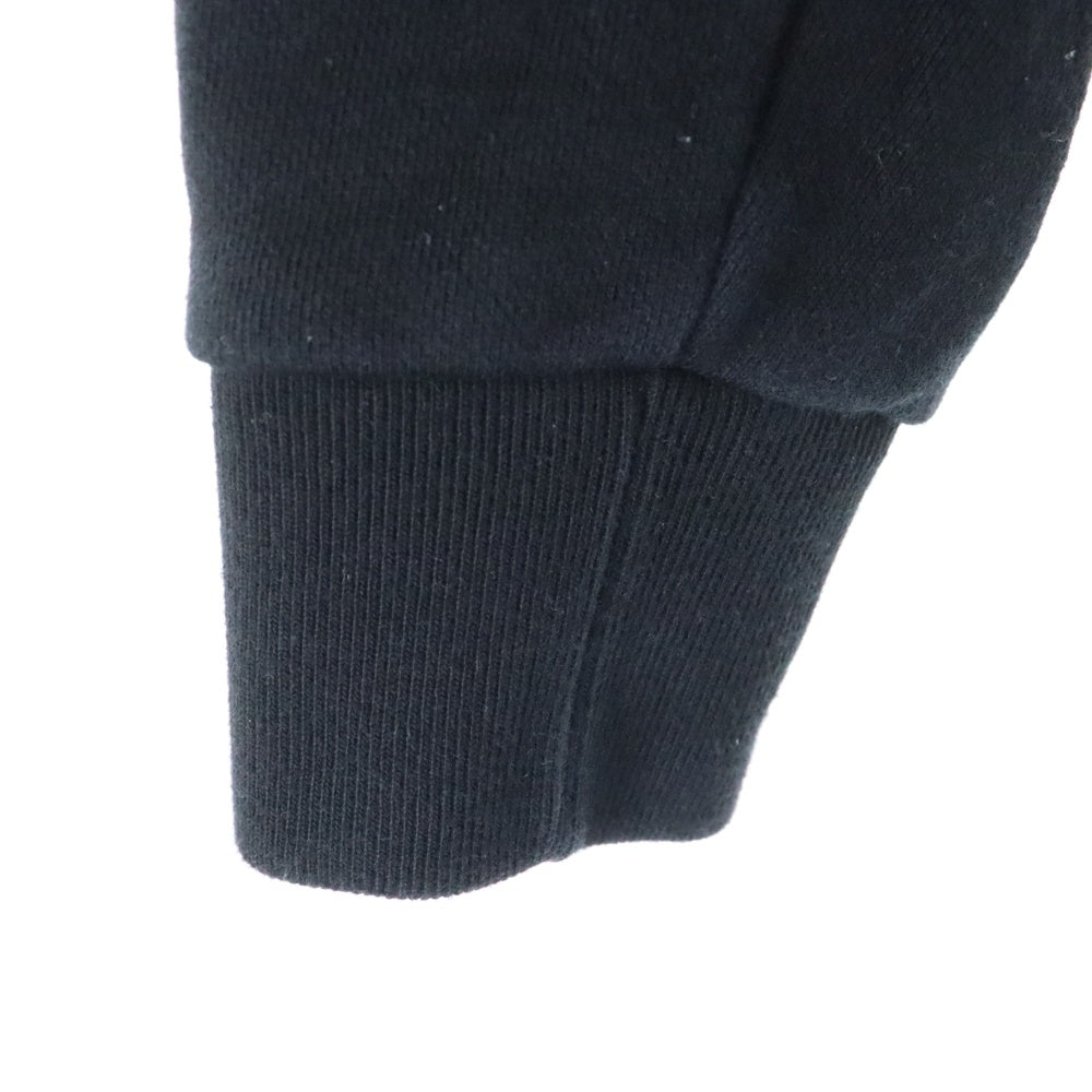 MAISON KITSUNE(メゾンキツネ) フォックスデザインプリント クルーネック カットソー スウェット トレーナー ブラック