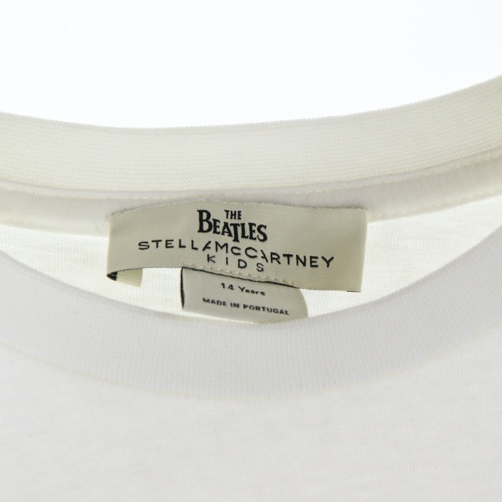 STELLA McCARTNEY(ステラマッカートニー) ×THE BEATLES ザ ビートルズ フロントデザイン クルーネック カットソー 半袖Tシャツ ホワイト
