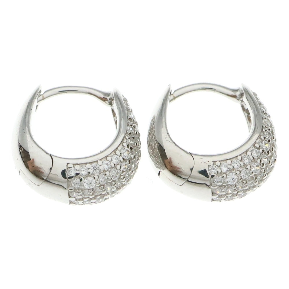 TOMWOOD(トムウッド) Ice Huggies Pave アイス ハギーズ パヴェ シルバー ピアス