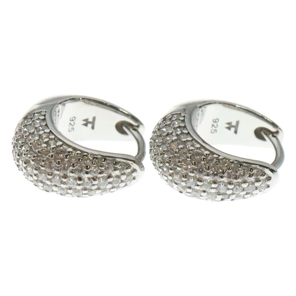 TOMWOOD(トムウッド) Ice Huggies Pave アイス ハギーズ パヴェ シルバー ピアス