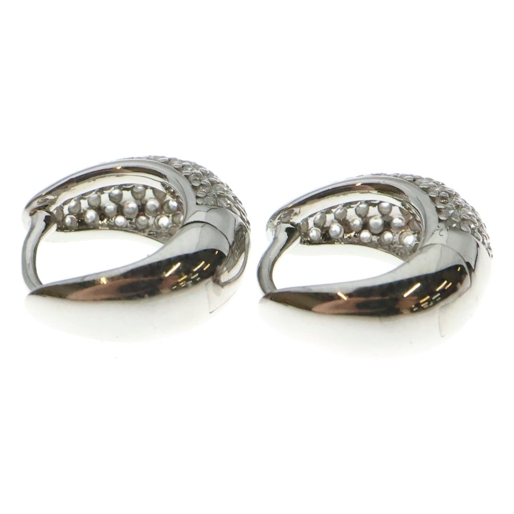 TOMWOOD(トムウッド) Ice Huggies Pave アイス ハギーズ パヴェ シルバー ピアス