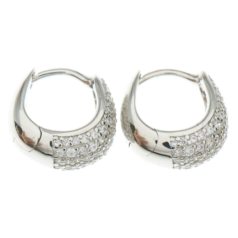 TOMWOOD(トムウッド) Ice Huggies Pave アイス ハギーズ パヴェ シルバー ピアス