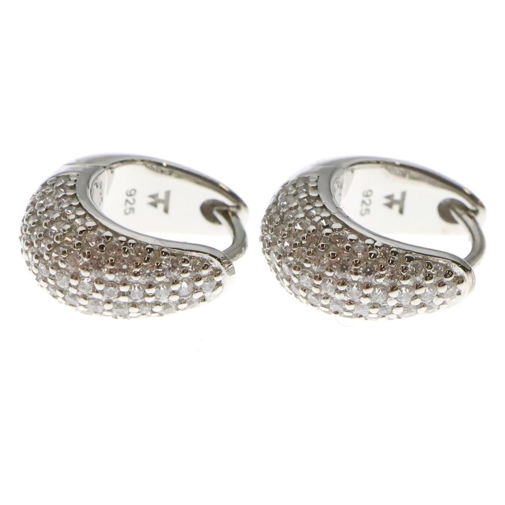 TOMWOOD(トムウッド) Ice Huggies Pave アイス ハギーズ パヴェ シルバー ピアス