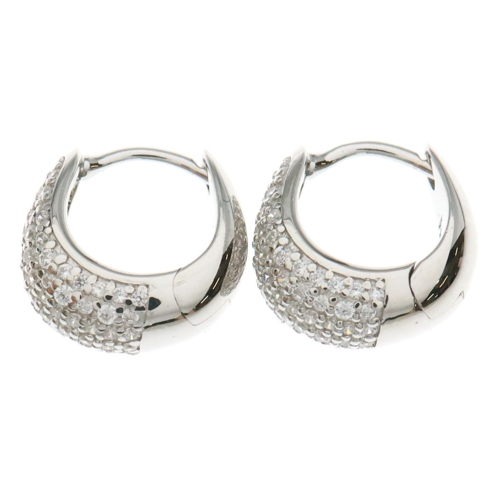 TOMWOOD(トムウッド) Ice Huggies Pave アイス ハギーズ パヴェ シルバー ピアス