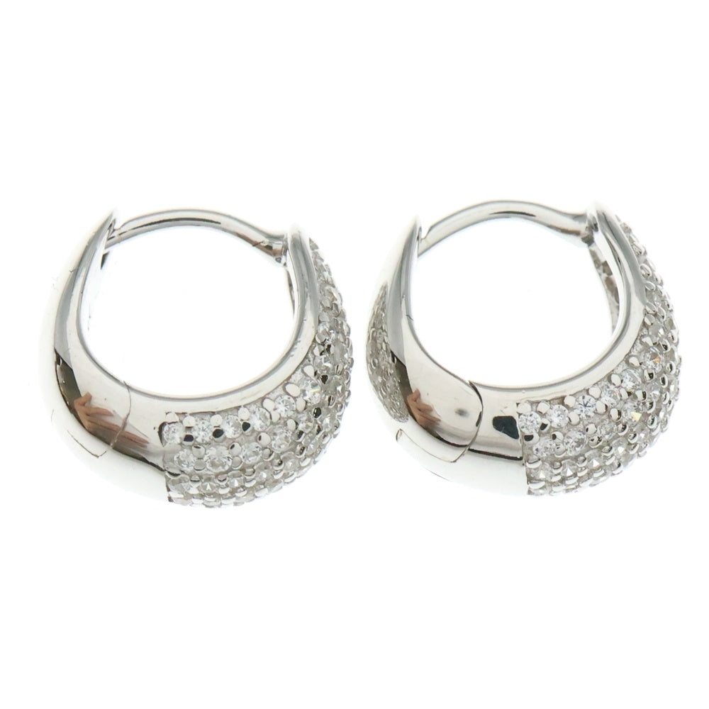 TOMWOOD(トムウッド) Ice Huggies Pave アイス ハギーズ パヴェ シルバー ピアス