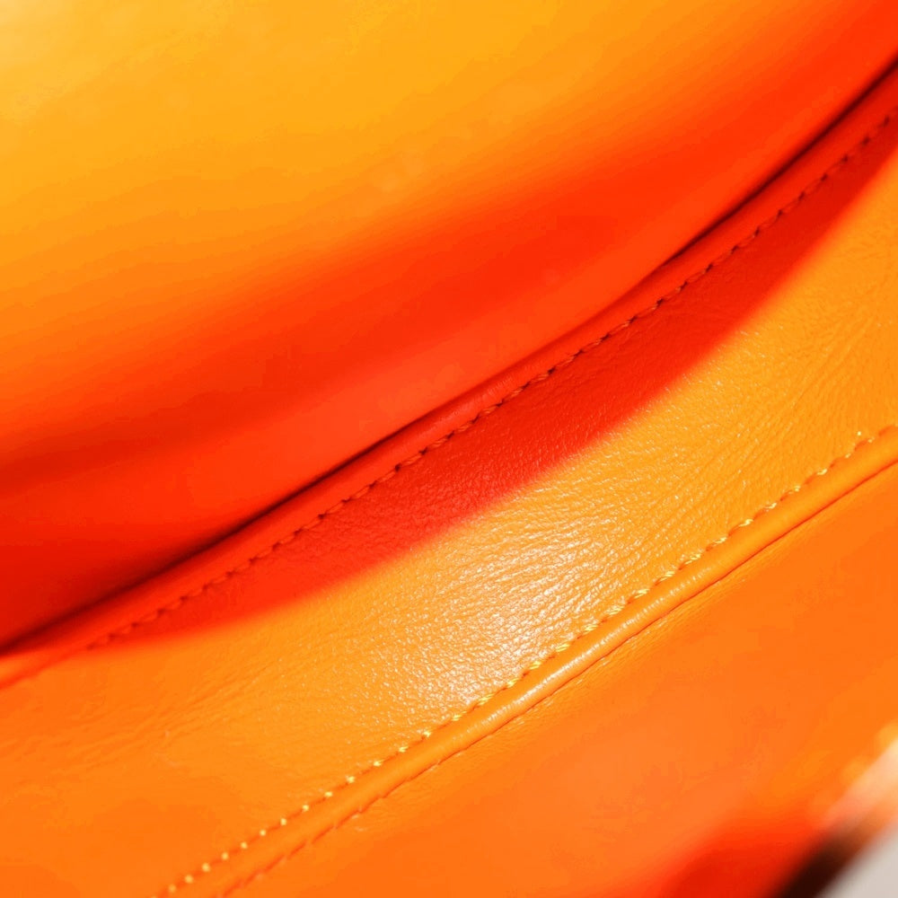 CELINE(セリーヌ) ロゴプリント ミニショルダーバッグ オレンジS-CU