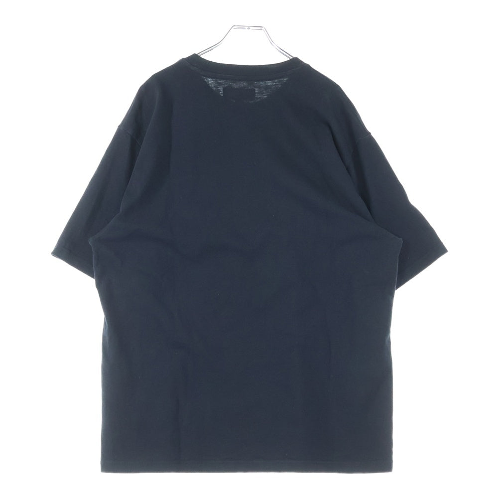 SUPREME(シュプリーム) 25SS Satin Applique S/S Top Tee サテン アップリケ ショートスリーブ トップ クルーネック半袖Tシャツ カットソー ブラック