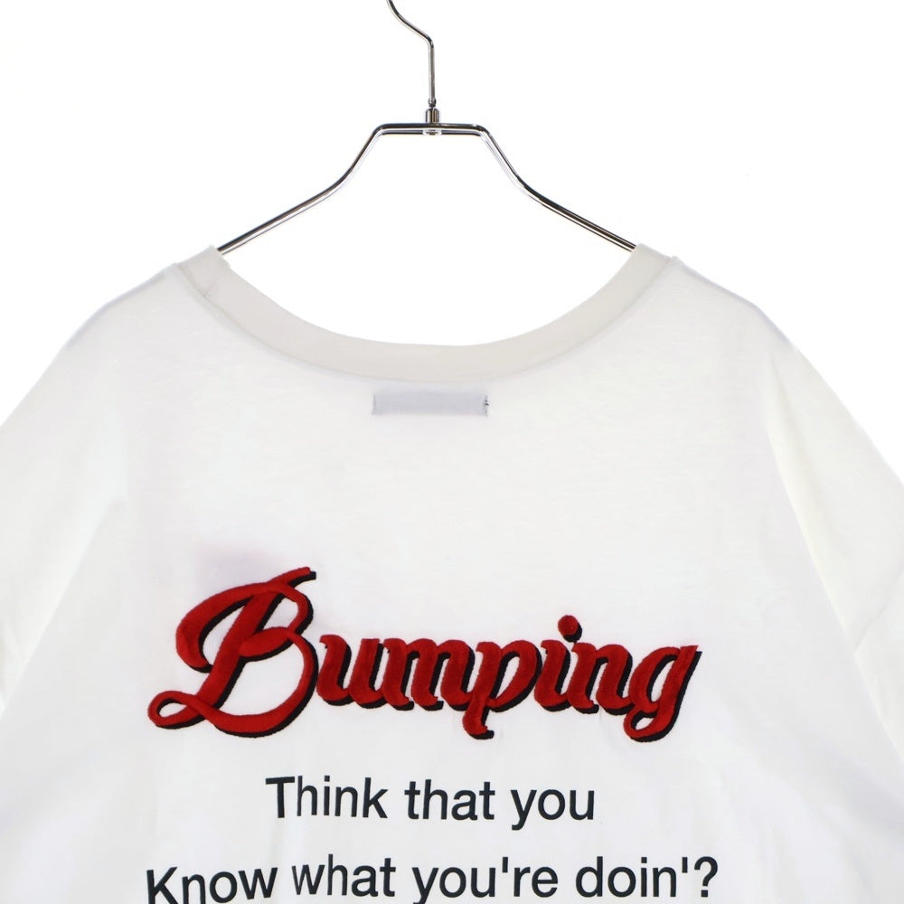 SHAGGIE(シャギー) 両面刺繍 クルーネック半袖Tシャツ カットソー ホワイト SGZUC0622006