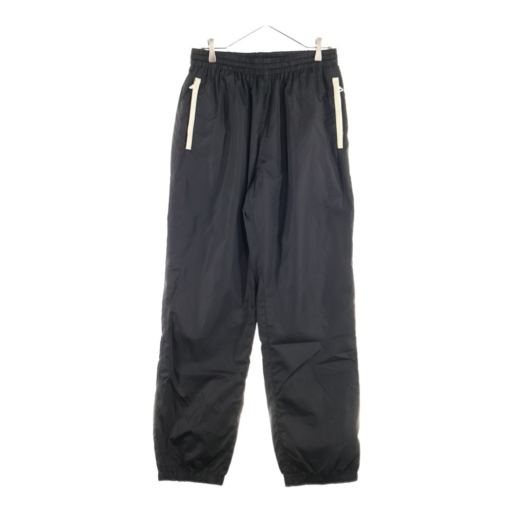 MONCLER(モンクレール) 18AW ロゴパッチ ファスナー付きポケット リブロングパンツ ブラック D20911142800