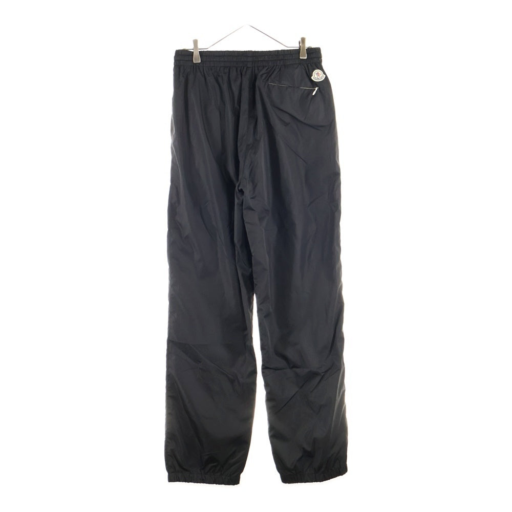 MONCLER(モンクレール) 18AW ロゴパッチ ファスナー付きポケット リブロングパンツ ブラック D20911142800