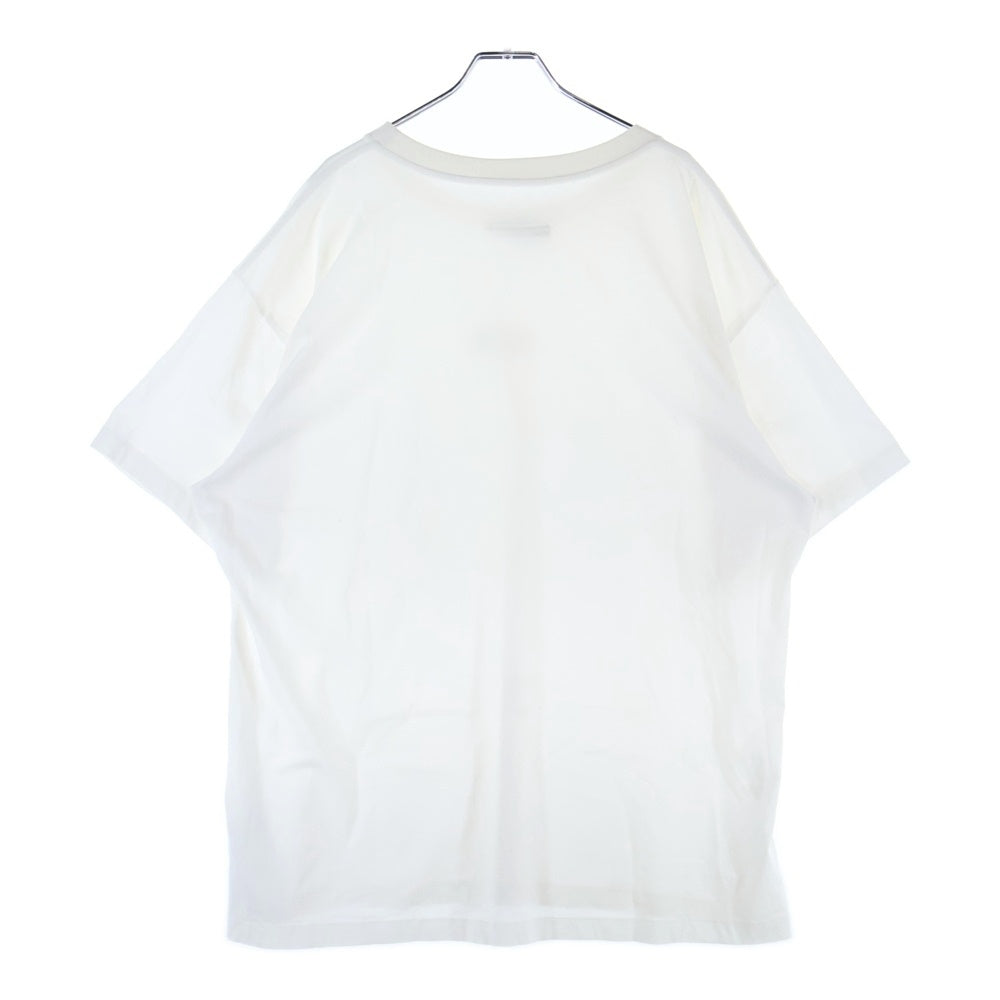 MM6 Maison Margiela(エムエムシックスメゾンマルジェラ) フロントナンバーロゴTシャツ 半袖クルーネックカットソー ホワイト S52GC0275