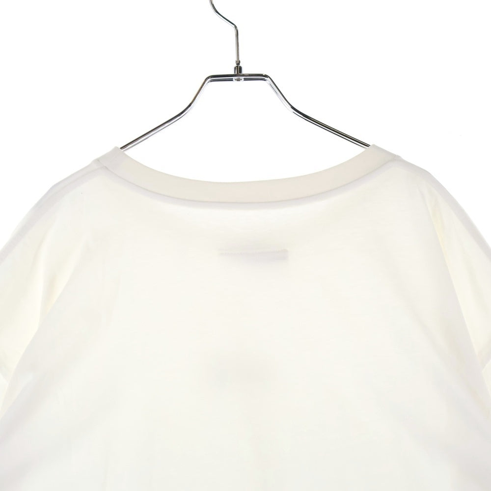 MM6 Maison Margiela(エムエムシックスメゾンマルジェラ) フロントナンバーロゴTシャツ 半袖クルーネックカットソー ホワイト S52GC0275