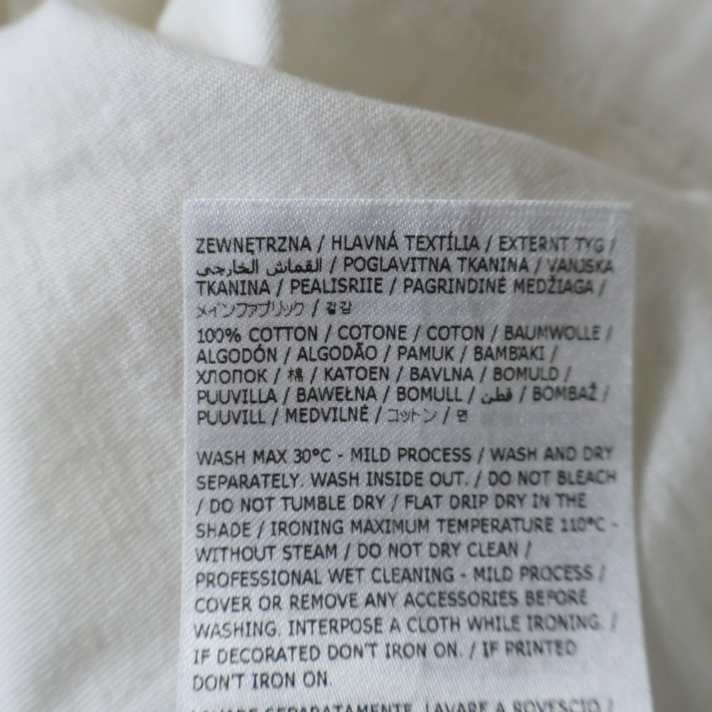 MM6 Maison Margiela(エムエムシックスメゾンマルジェラ) フロントナンバーロゴTシャツ 半袖クルーネックカットソー ホワイト S52GC0275