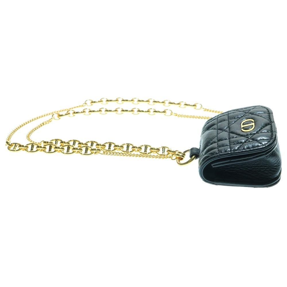 Christian Dior(クリスチャンディオール) CARO LEATHER AIRPODS PRO SLEEVE カロ レザー エアポッツ プロ ケース レディース ブラック S5098UWHC