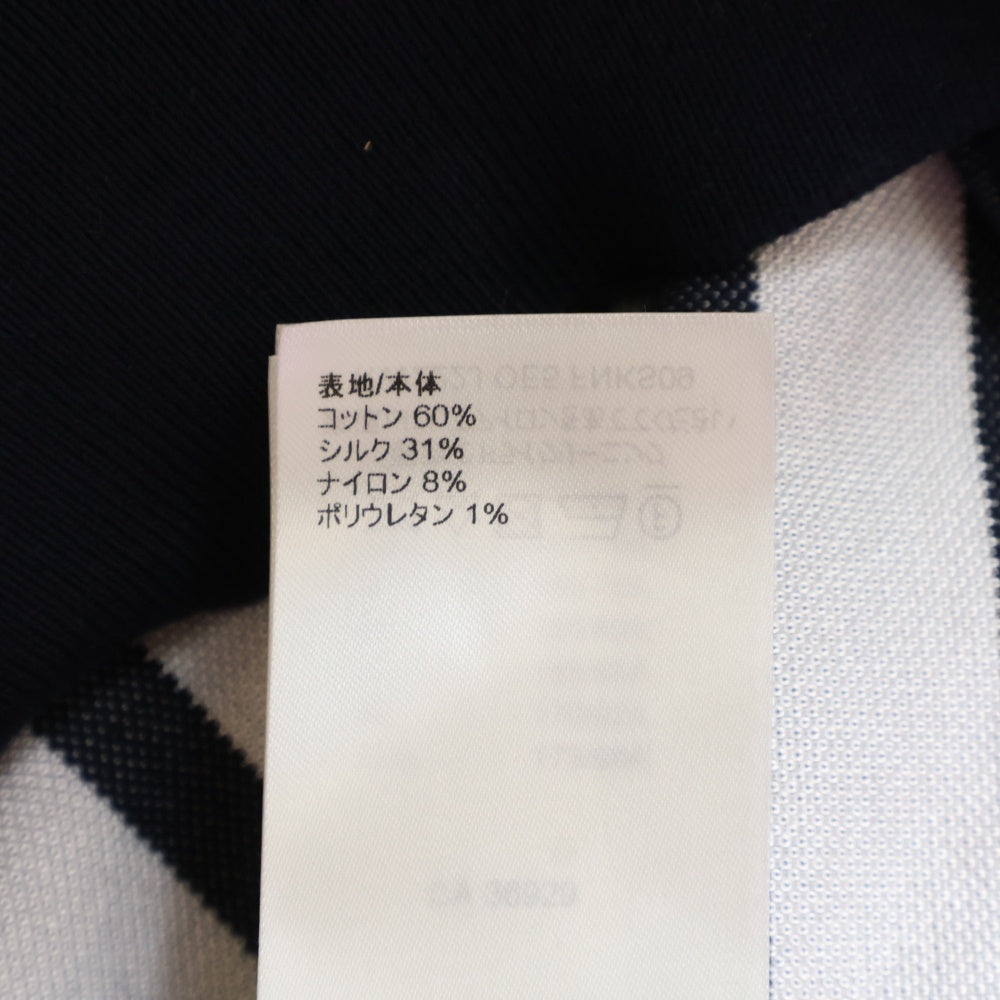 LOUIS VUITTON(ルイヴィトン) 22AW モノグラム フラワー マニリエール 半袖 ニット Tシャツ カットソー レディース ネイビー/ホワイト RW222J OE5 FNKS09